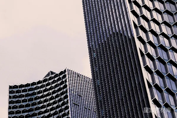 高清摄影 黑白相间的混凝土建筑