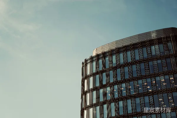 高清摄影 蓝玻璃外墙的高层建筑