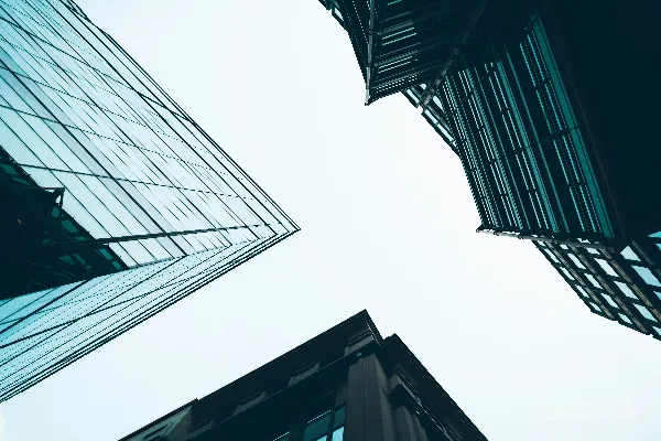 高清摄影 一组并排的高楼