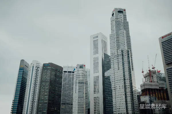 高清摄影 低角度拍摄的建筑物照片
