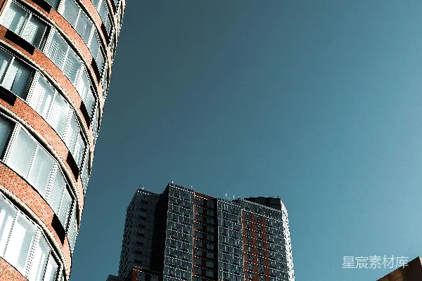 高清摄影 灰色和棕色的高层建筑