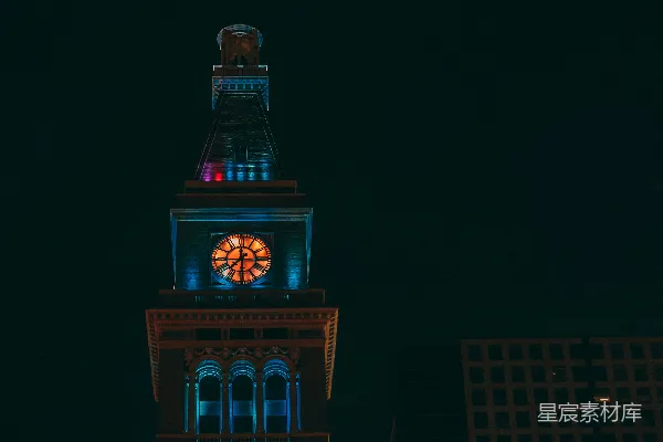 高清摄影 大本钟在夜空中
