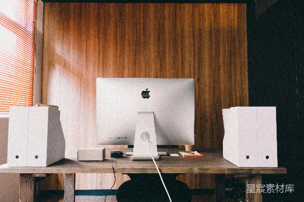 高清摄影 银色苹果iMac