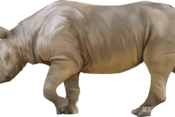 元素素材 犀牛