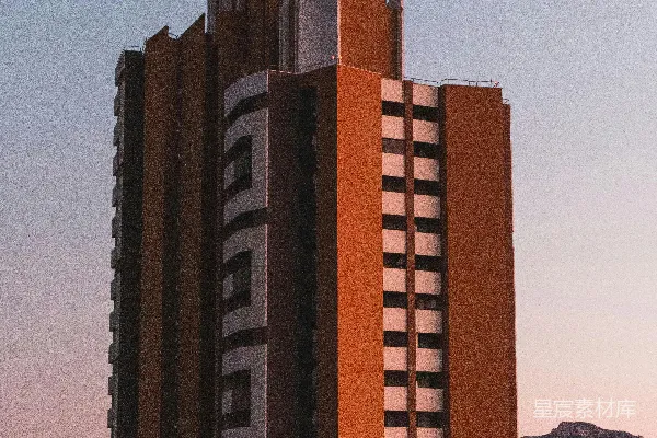 高清摄影 棕色和白色相间的混凝土建筑
