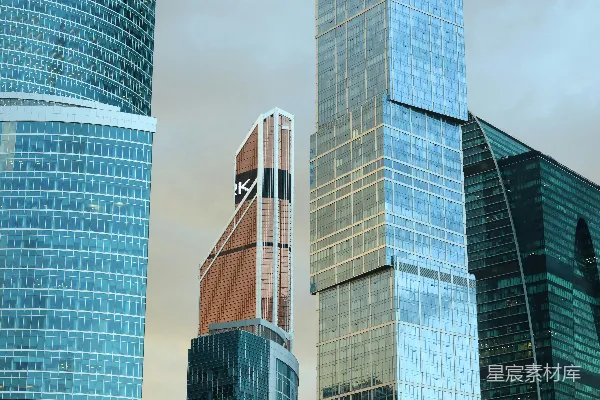 高清摄影 一排排高大的建筑物紧挨着彼此。