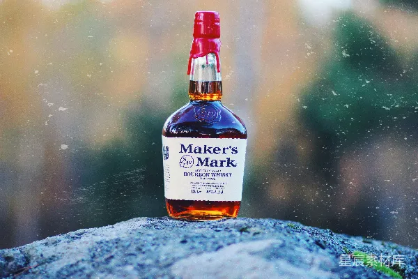高清摄影 Maker's Mark瓶子的照片
