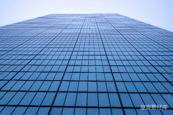 高清摄影 黑白玻璃建筑
