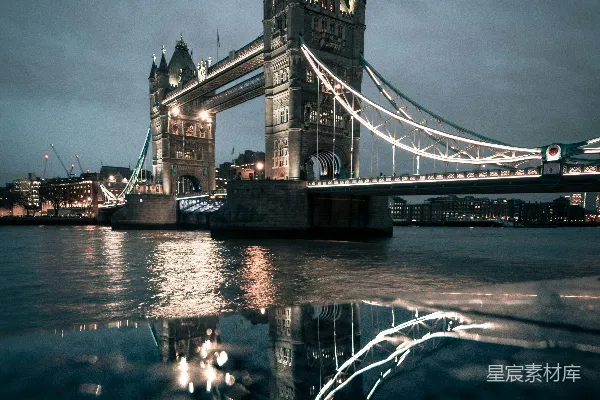 高清摄影 伦敦塔桥夜景