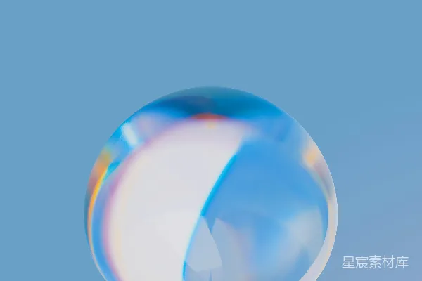 高清摄影 一个蓝白相间的物体在空中。