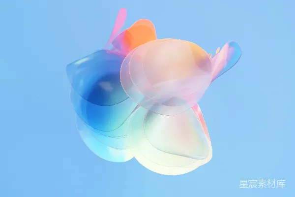 高清摄影 一个五颜六色的物体在空中飞行。