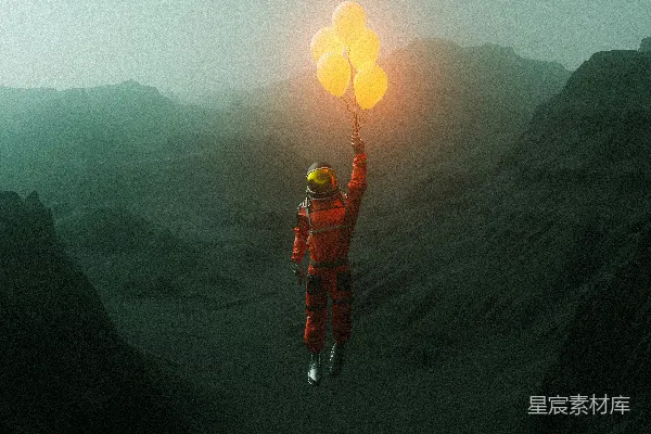 高清摄影 一个穿着衣服的人站在岩石上