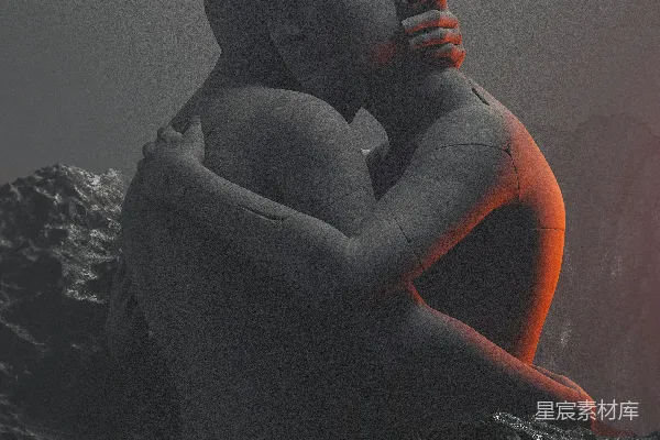 高清摄影 在水中的一个人