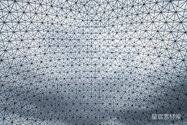 高清摄影 几何图案在多云的天空背景前