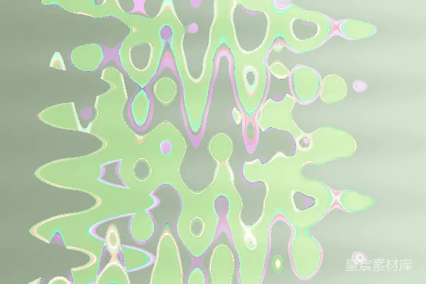 高清摄影 绿色和紫色的波浪图案与圆形图案