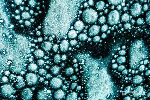 高清摄影 水泡在表面上的特写视图