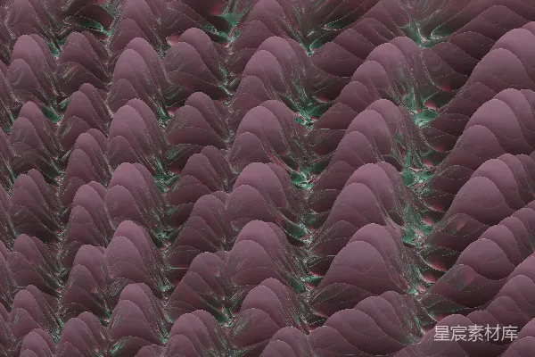 高清摄影 一大群紫色和绿色的树木