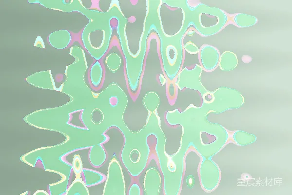 高清摄影 抽象波浪图案，点缀着淡绿色和粉红色。