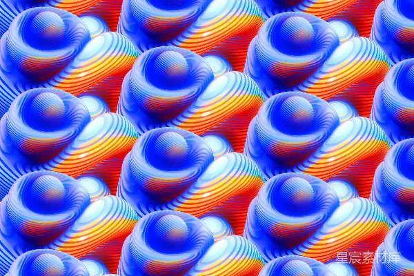 高清摄影 一幅由许多不同颜色的物体组成的抽象图像