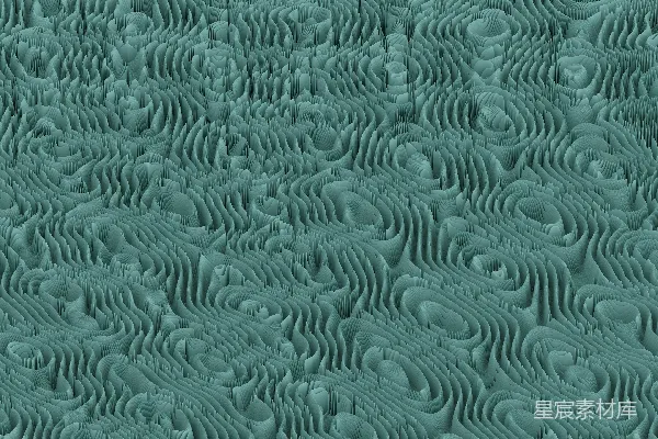 高清摄影 绿色背景上有波浪线和圆圈。