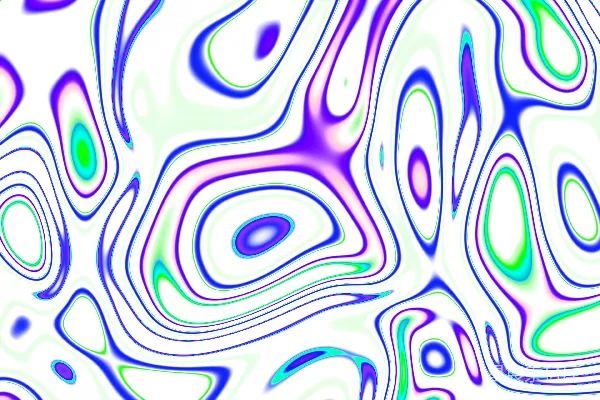 高清摄影 抽象流体艺术，带有紫色、蓝色和绿色的漩涡。