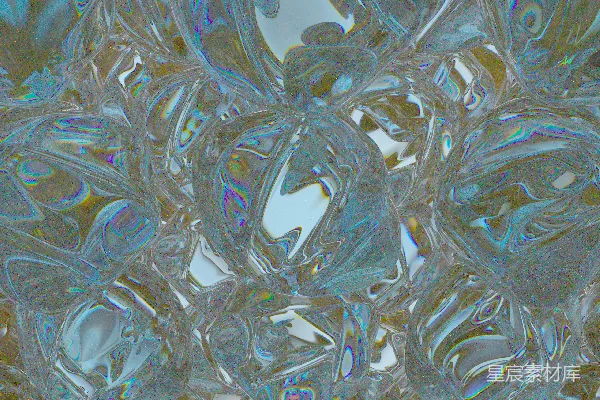 高清摄影 透明的、彩虹色的、气泡状的球体抽象背景。
