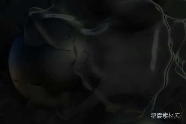 高清摄影 一个黑色背景，从中冒出大量烟雾。