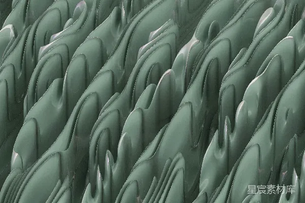 高清摄影 一大群绿色和白色的抽象形状