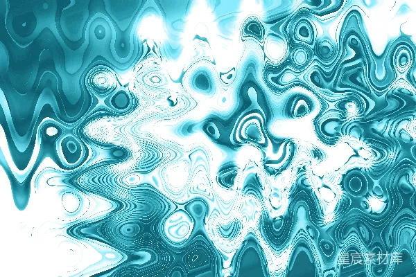 高清摄影 抽象的波浪蓝白图案