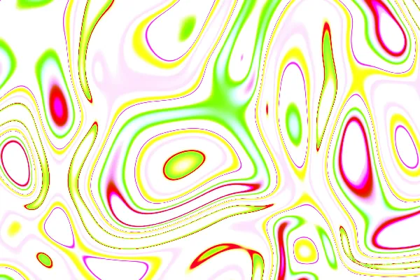 高清摄影 抽象的绿色、粉色和黄色的多彩涡旋。