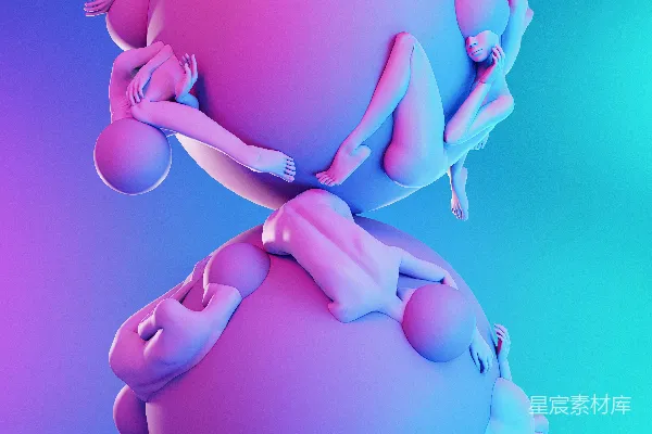 高清摄影 一张3D图像，显示一名女子悬浮在空中。