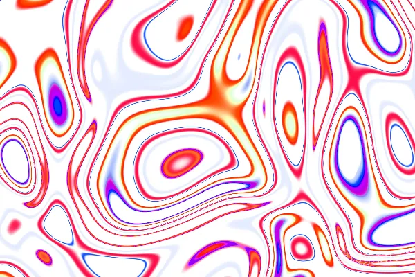 高清摄影 抽象流体艺术，带有红色、紫色和橙色的漩涡。