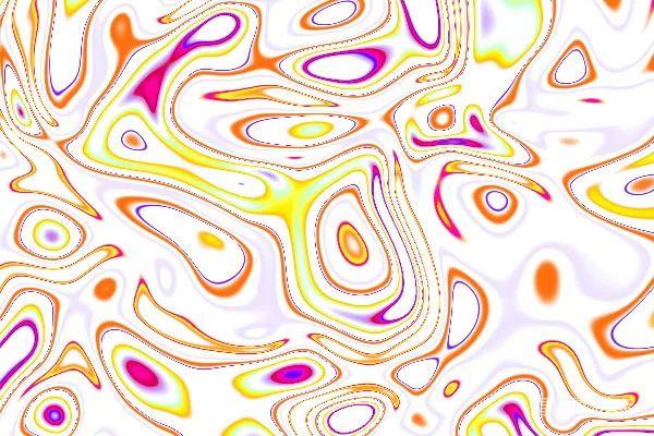 高清摄影 白色背景上呈现出抽象的鲜艳色彩漩涡图案