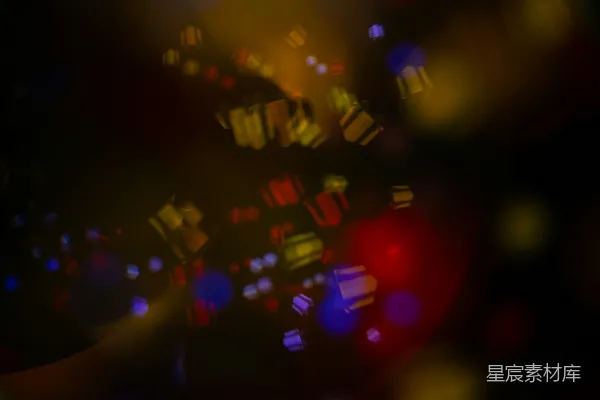 高清摄影 暗色背景上的抽象光斑效果