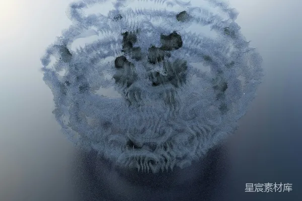 高清摄影 一张桌子上的圆形物体的抽象照片