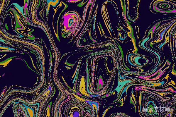 高清摄影 一个由多彩线条和漩涡组成的抽象背景