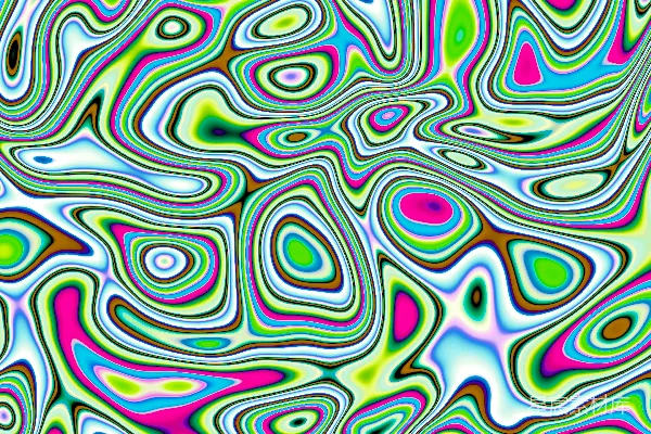高清摄影 绚丽抽象图案，色彩交织旋转