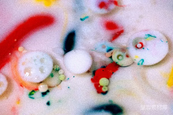 高清摄影 多种颜色的液体