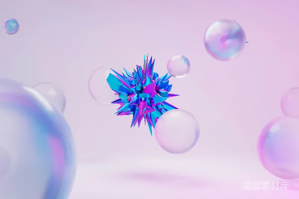高清摄影 一簇漂浮在空中的肥皂泡