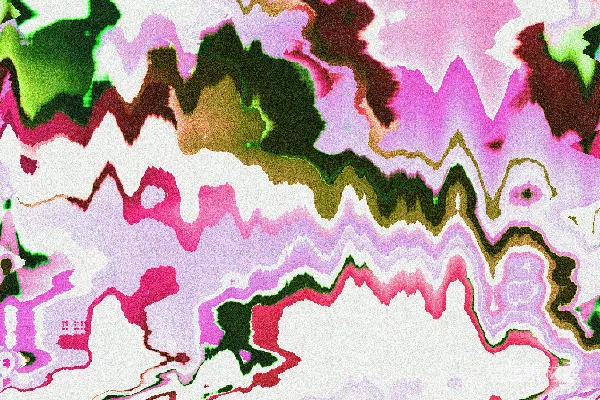 高清摄影 充满活力的抽象图案，带有粉绿色波浪形状。
