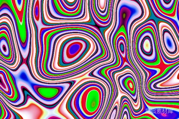 高清摄影 抽象的鲜艳色彩和图案漩涡