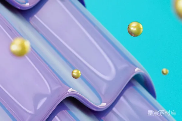 高清摄影 一个紫色和金色的物体的特写照片