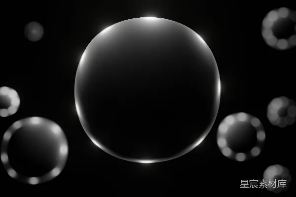 高清摄影 一串漂浮在空中的气泡