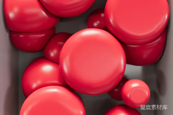 高清摄影 一组红色的气球