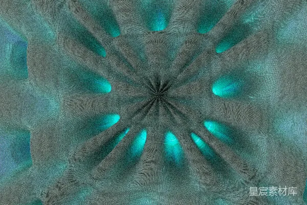 高清摄影 一个电脑生成的蓝色花朵图像