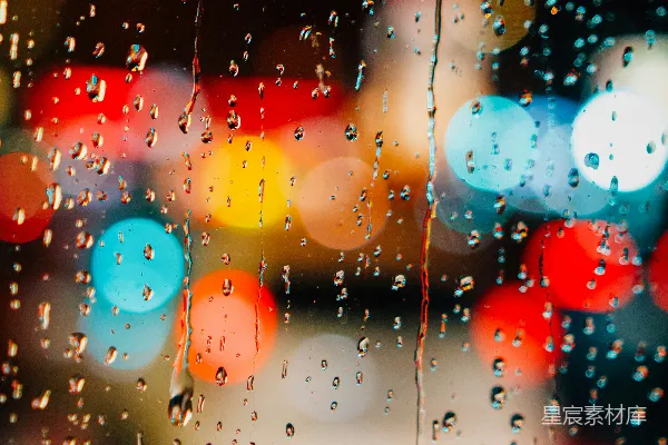 高清摄影 窗户上的雨滴