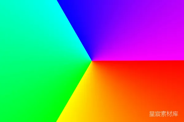 高清摄影 蓝色、黄色和粉色的插图