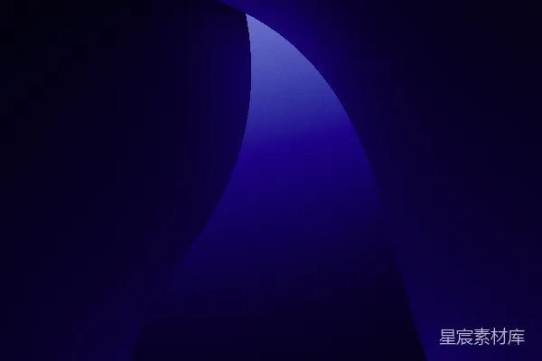 高清摄影 深蓝色背景带有一条弯曲的曲线。