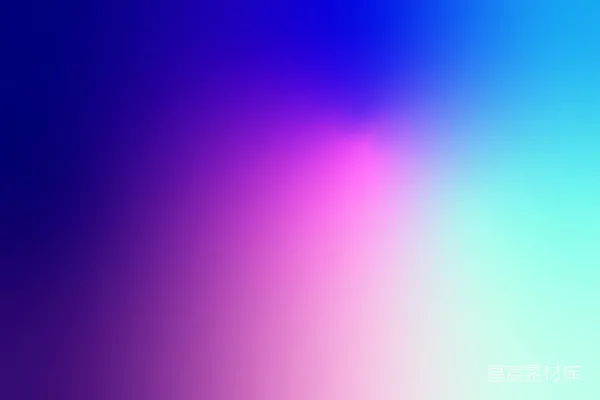 高清摄影 从蓝色渐变到粉色和浅蓝色的鲜艳径向渐变。