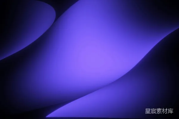高清摄影 黑色背景上流动的紫色形状